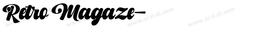 Retro Magaze字体转换